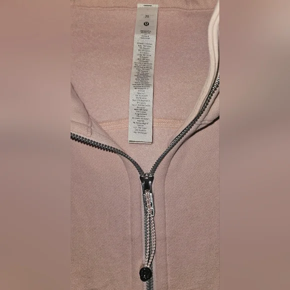 Lululemon Scuba Full-Zip Hoodie In Light Pink - Picture 4 of 5